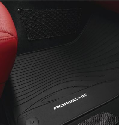 Picture of Floor Mats, All-Weather, 991, 982 & 981 Boxster/Cayman, Black